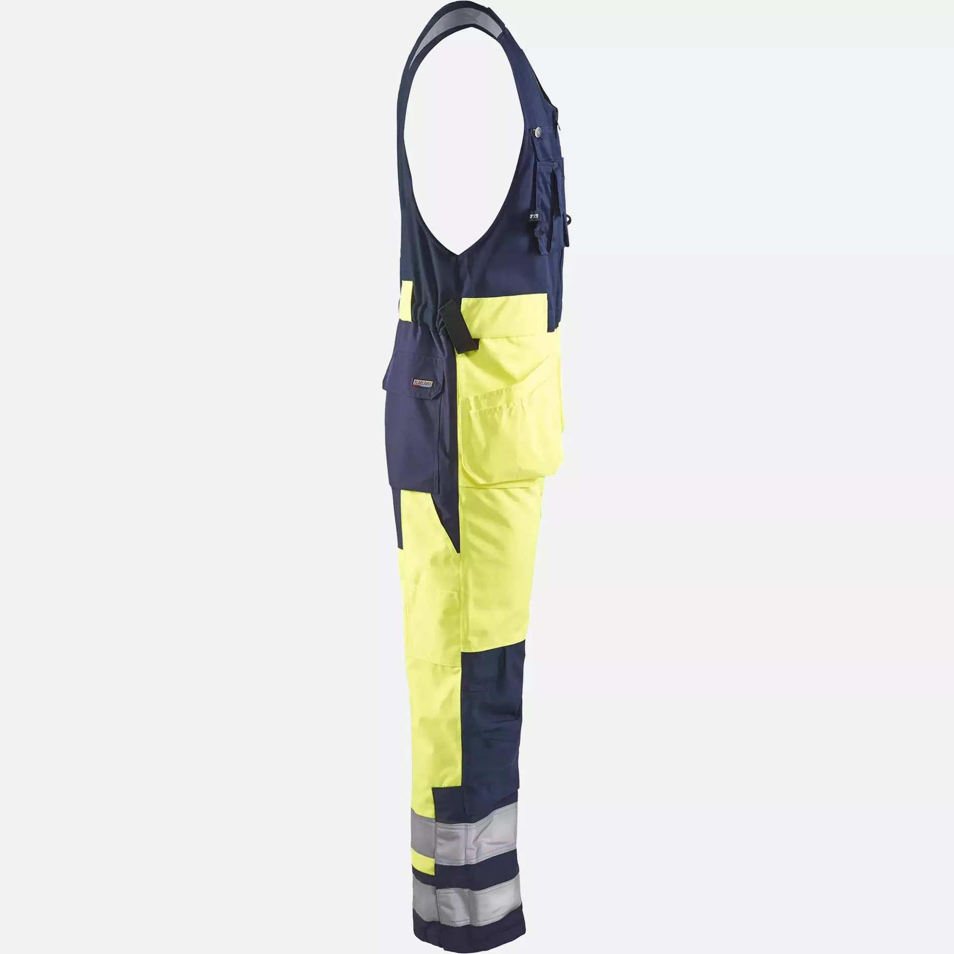 Blaklader 850419773389, High Vis Sleeveless Coverall, Yellow/Navy Blue, image 2