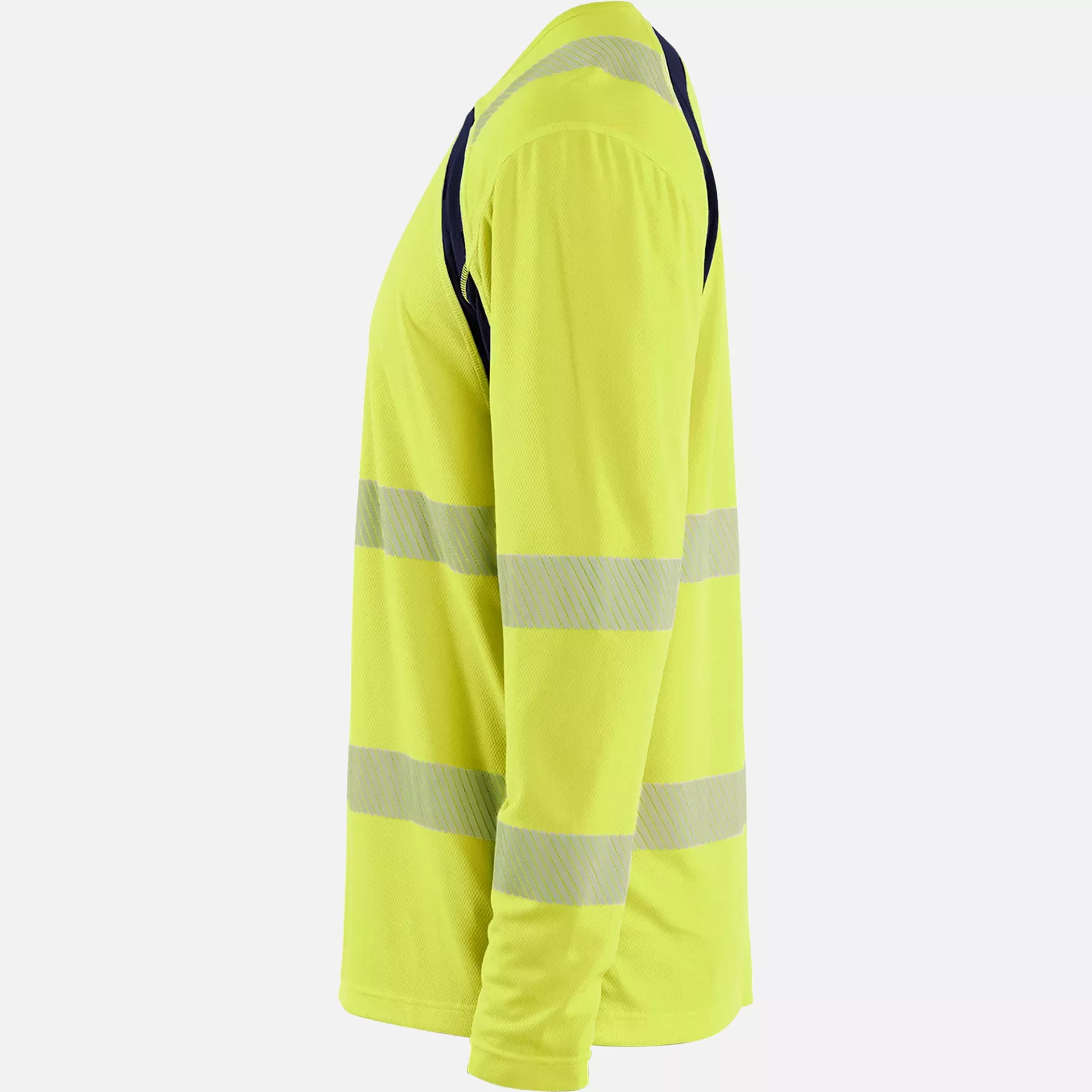 Blaklader 359910133389, High Vis UV Protection Long Sleeve Shirt, Yellow/Navy Blue, image 3