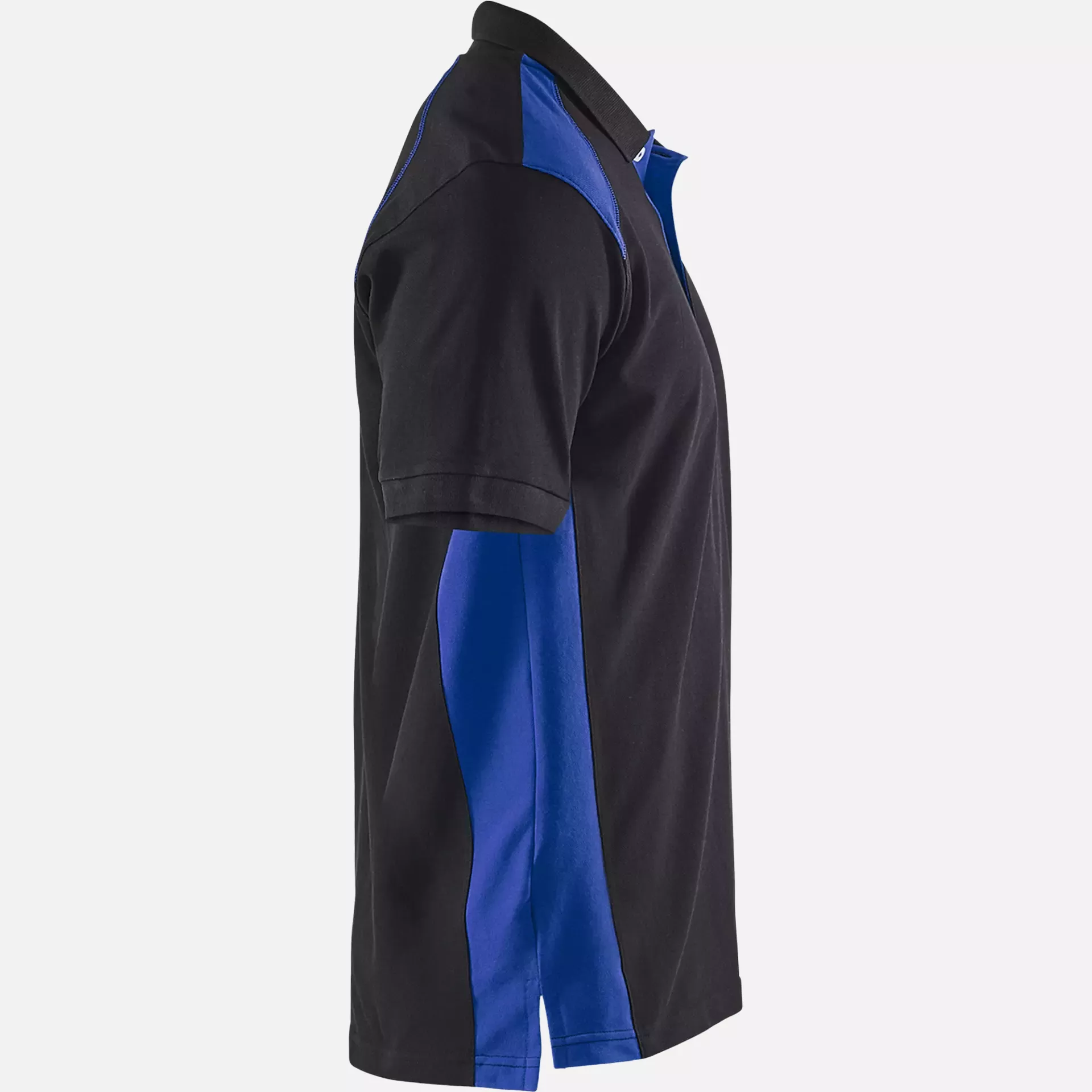 Blaklader 332410509985, Polo Shirt, Black/Cornflower Blue, image 2