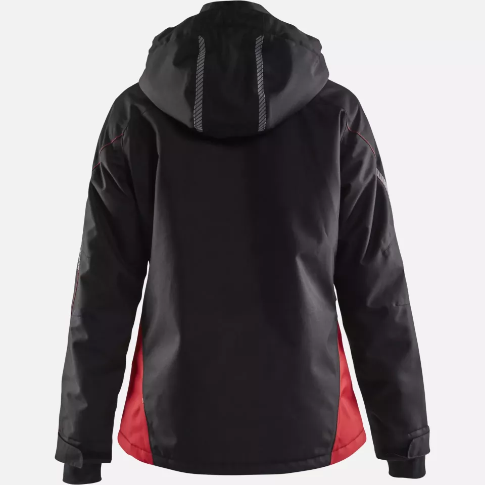 Blaklader 497219779956, Damen Gefütterte Leichte Winterjacke, Schwarz/Rot, image 4, gallery thumbnail