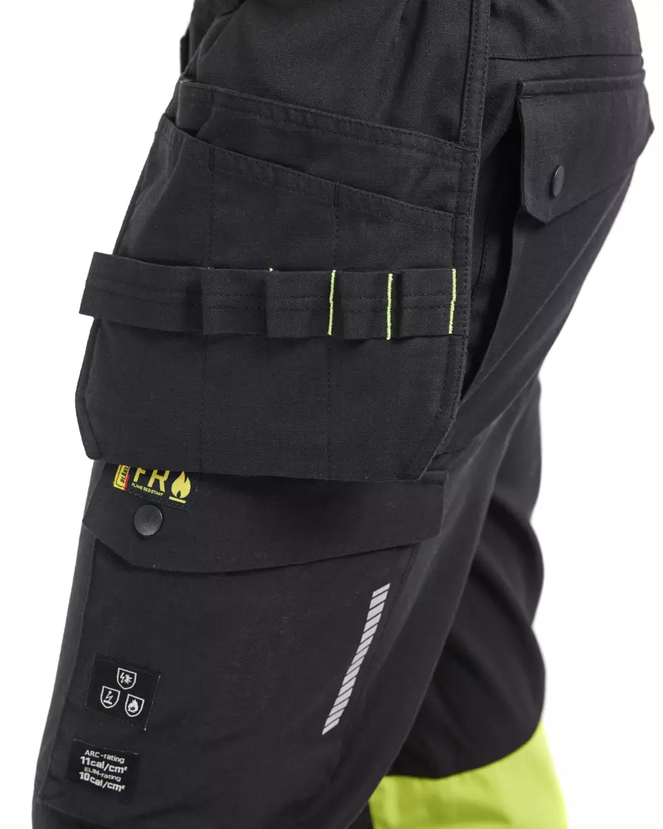 Blaklader 710815129933, Damen Handwerker Arbeitshose, Schwarz/Gelb, image 6, gallery thumbnail