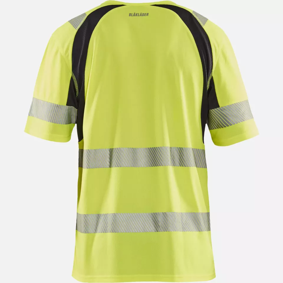 Blaklader 339710133399, High Vis UV Protection T-Shirt, Yellow/Black, image 4, gallery thumbnail