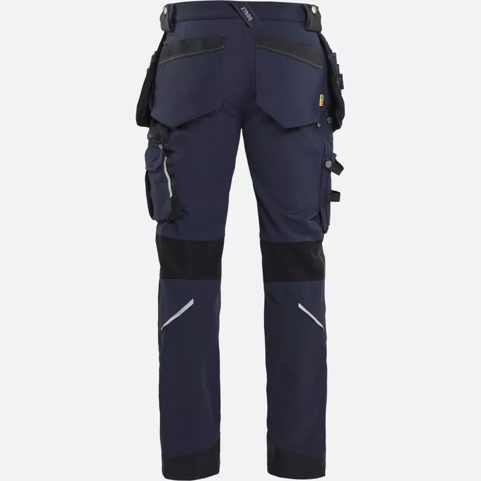 Blaklader 199816448699, X1900 4-Way Stretch Craftsman Work Trousers, Dark Navy/Black, image 4, gallery thumbnail