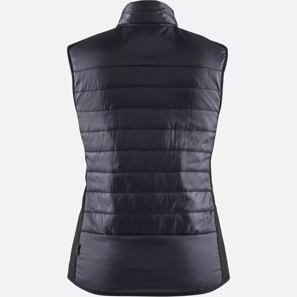 Blaklader 386420309933, Women's Lined Vest, Black/Yellow, image 4, gallery thumbnail