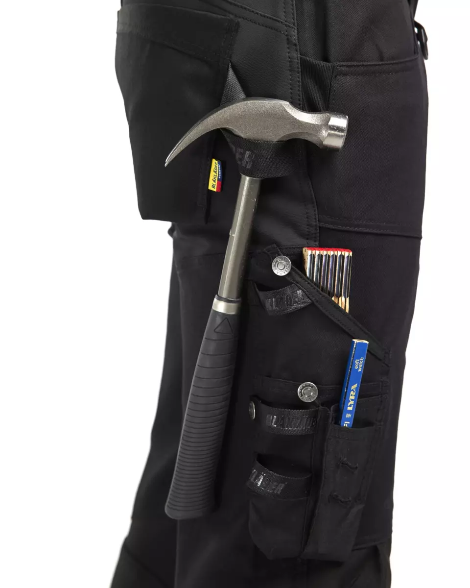 Blåkläder 179013709999, Stretch Craftsman Work Trousers, Black/Black, image 6, gallery thumbnail