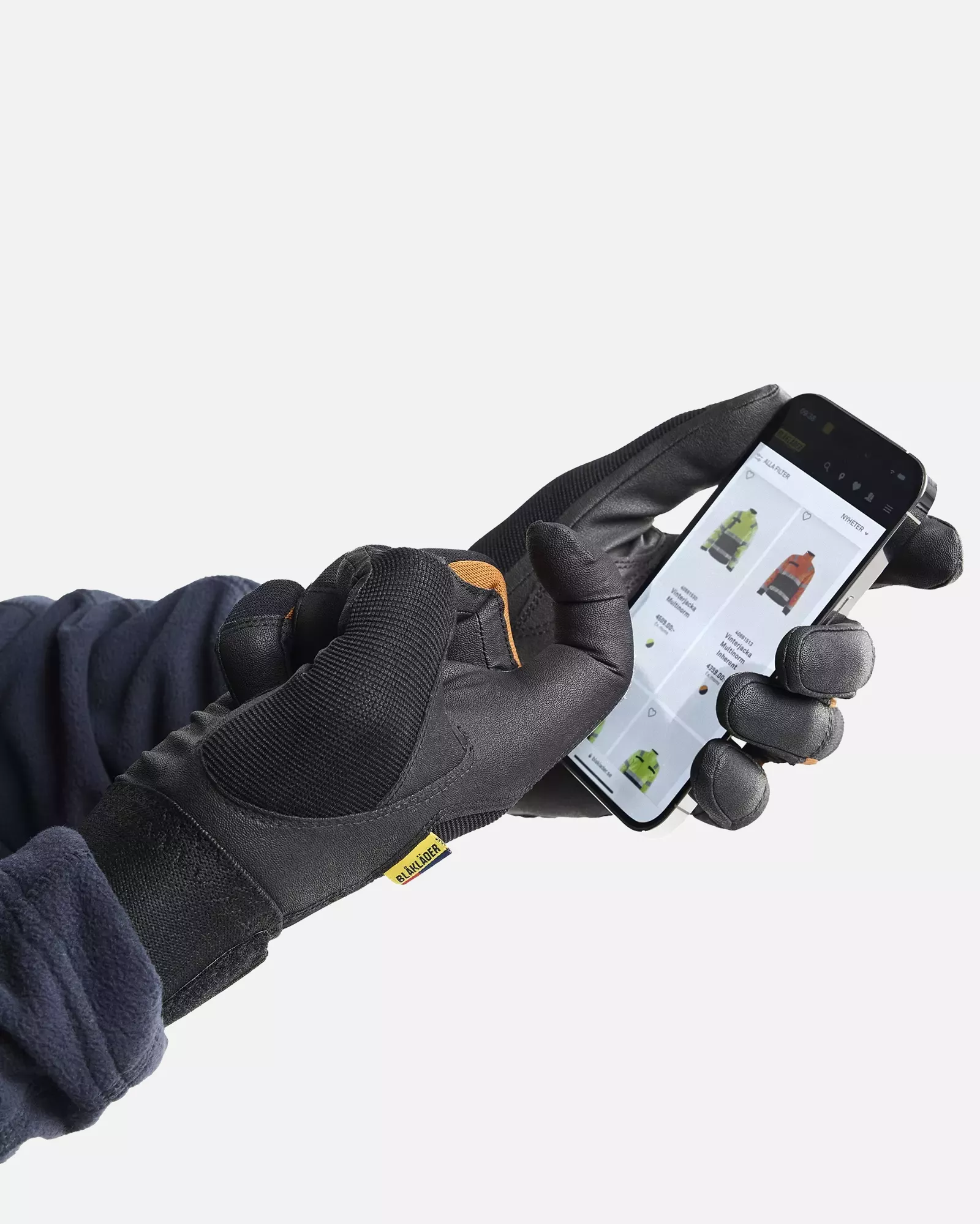 Blaklader 286214189940, Supreme Strong Precision Glove, Black/Rust, image 2