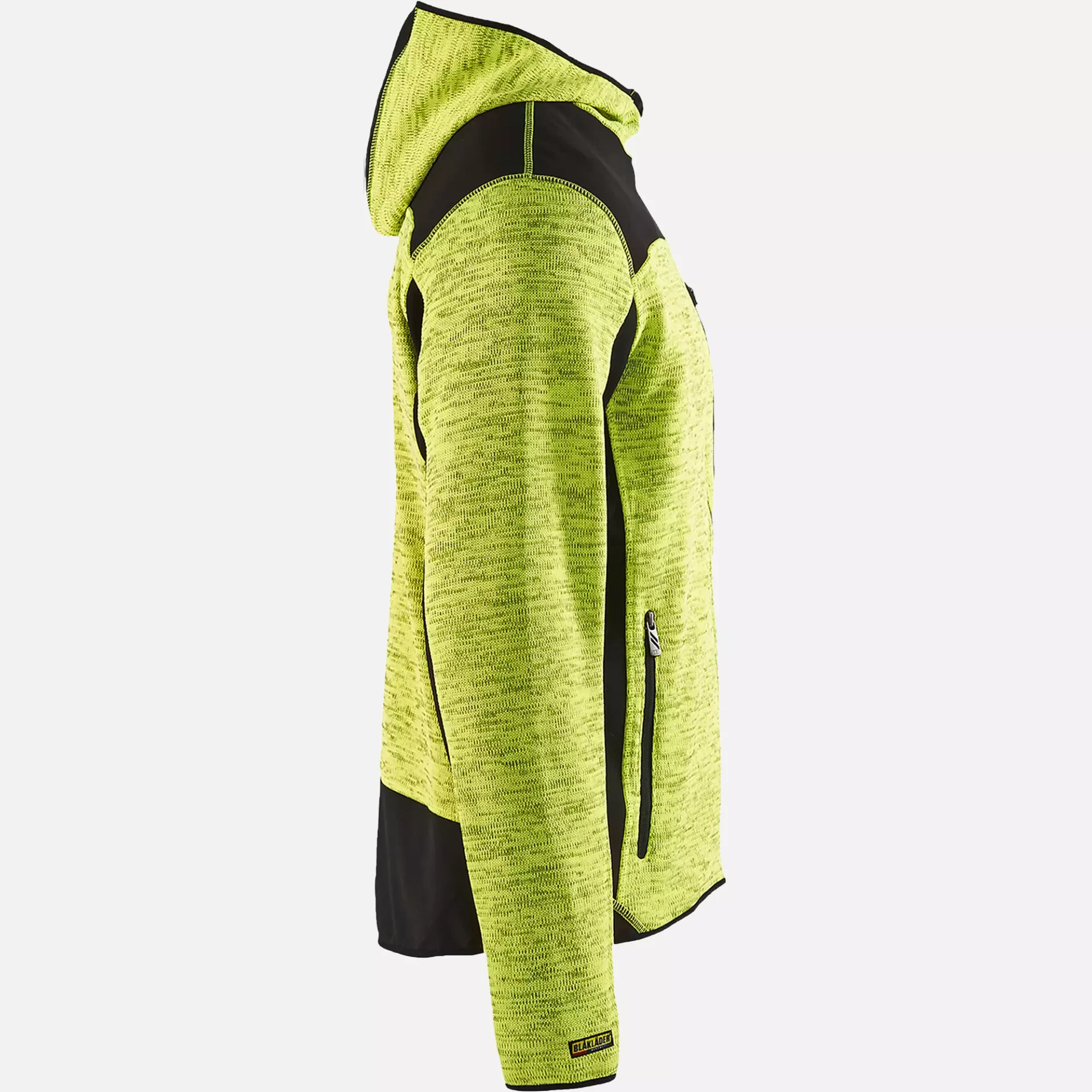 Blaklader 493021173399, Knitted Softshell Jacket, Yellow/Black, image 2