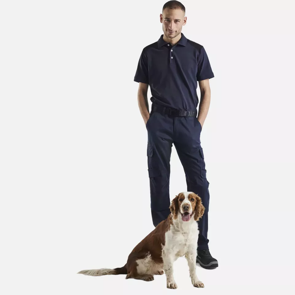Blaklader 144818328699, Industry Stretch Work Trousers with Knee Pad Pockets, Dark Navy/Black, image 5, gallery thumbnail