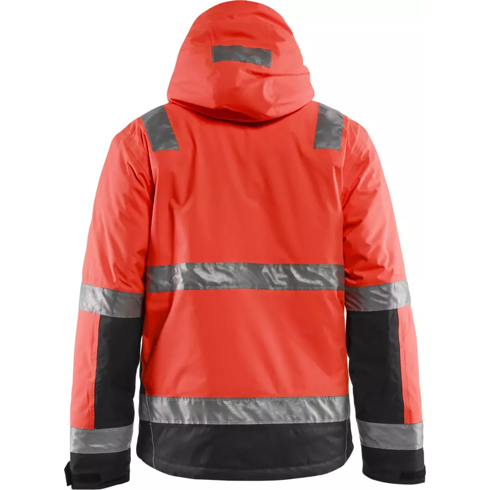 Blaklader 487019875599, High Vis Winter Jacket, Red/Black, image 4, gallery thumbnail