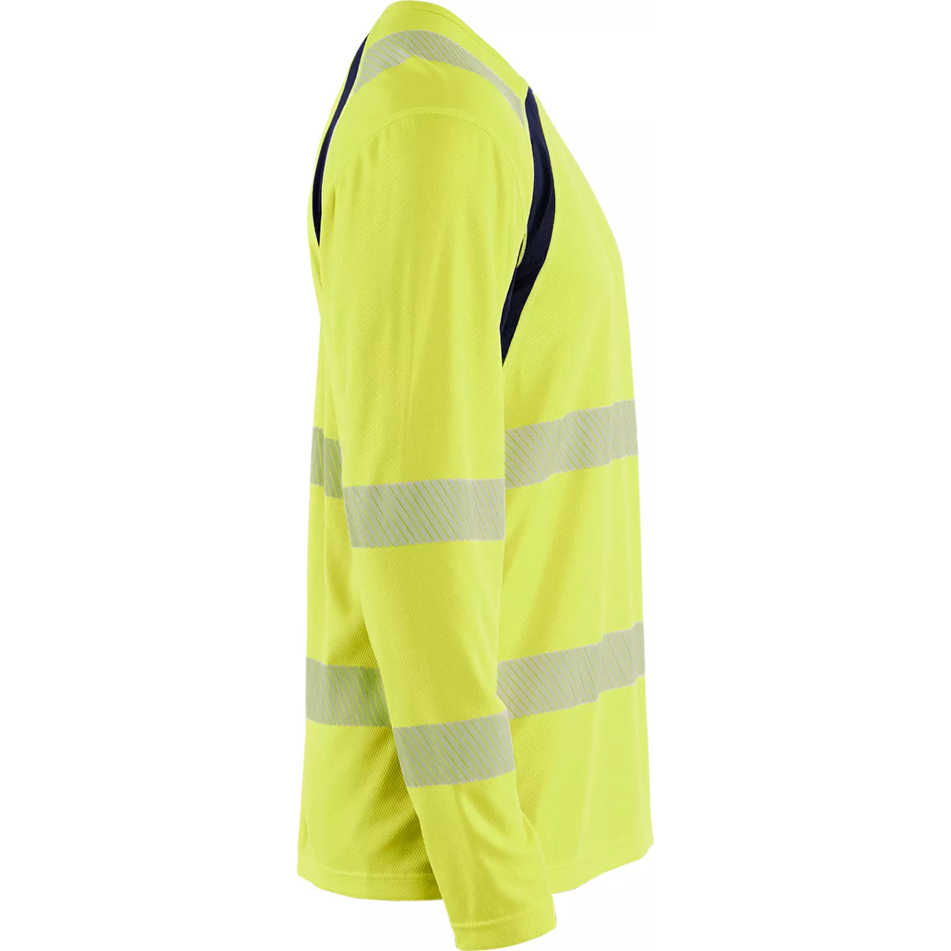 Blaklader 359910133389, High Vis UV Protection Long Sleeve Shirt, Yellow/Navy Blue, image 2