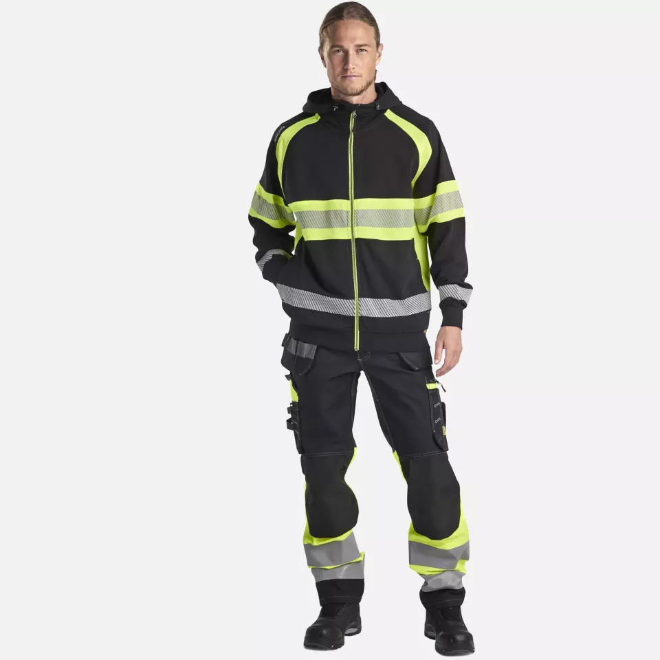Blaklader 355211589933, High Vis Kapuzenjacke, Schwarz/Gelb, image 5, gallery thumbnail