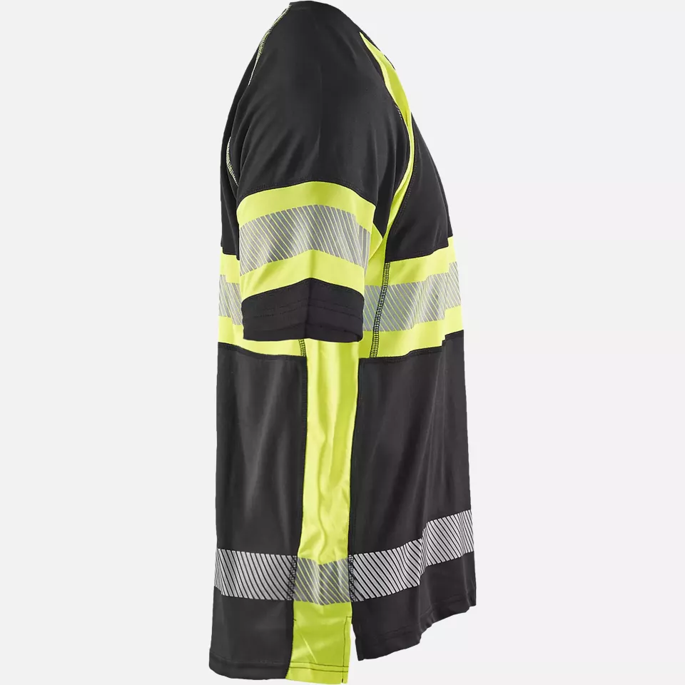 Blaklader 333710519933, High Vis UV Protection T-Shirt, Black/Yellow, image 2, gallery thumbnail