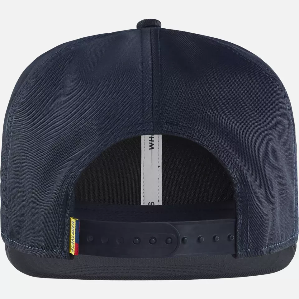 Blaklader 208611088600, Flexible Flat Brim Cap, Dark Navy, image 4, gallery thumbnail