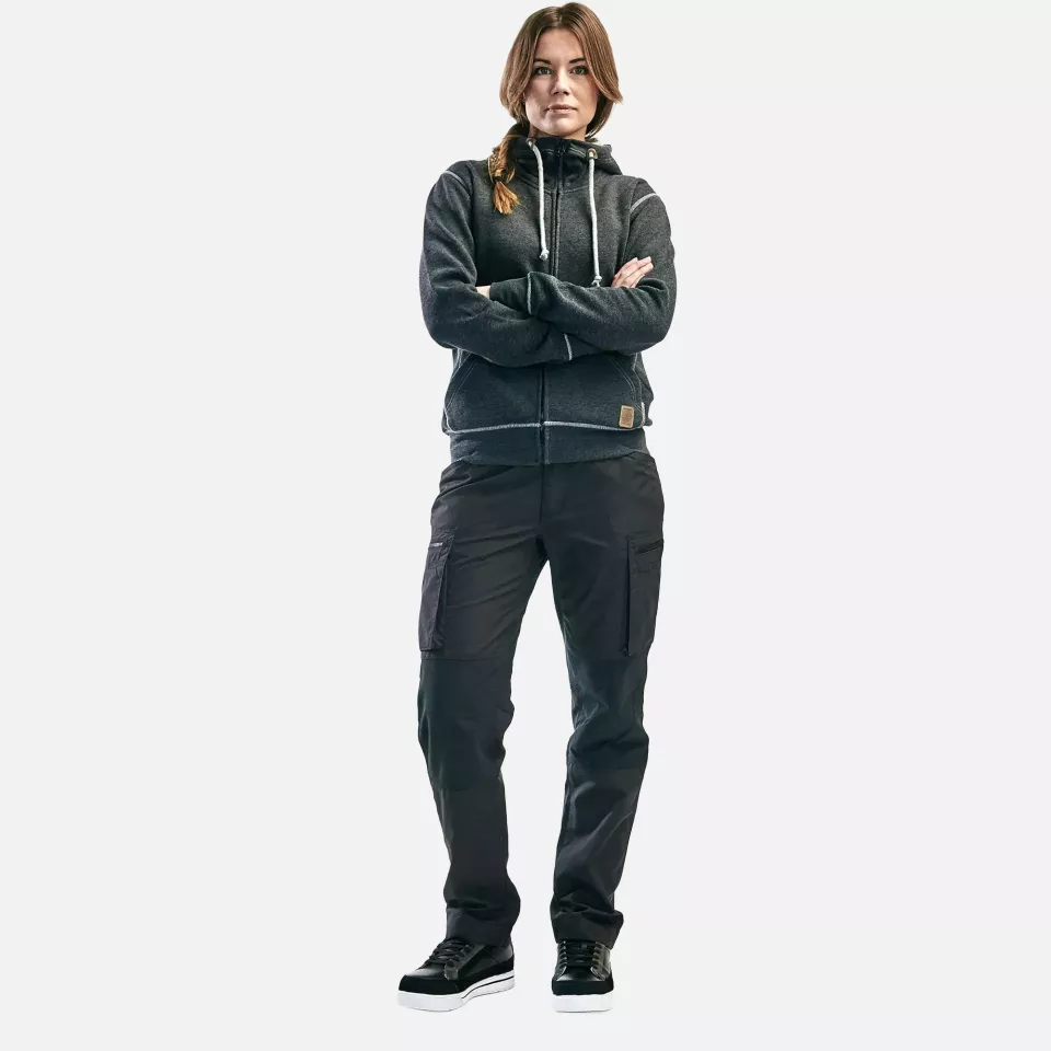 Blaklader 715911469899, Women's Stretch Work Trousers, Dark Grey/Black, image 4, gallery thumbnail