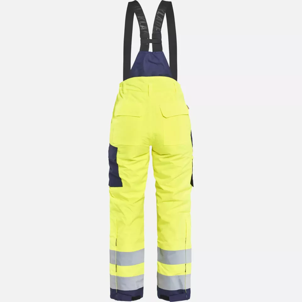 Blaklader 788519773389, High Vis Ladies Winter Work Trousers, Yellow/Navy Blue, image 4, gallery thumbnail
