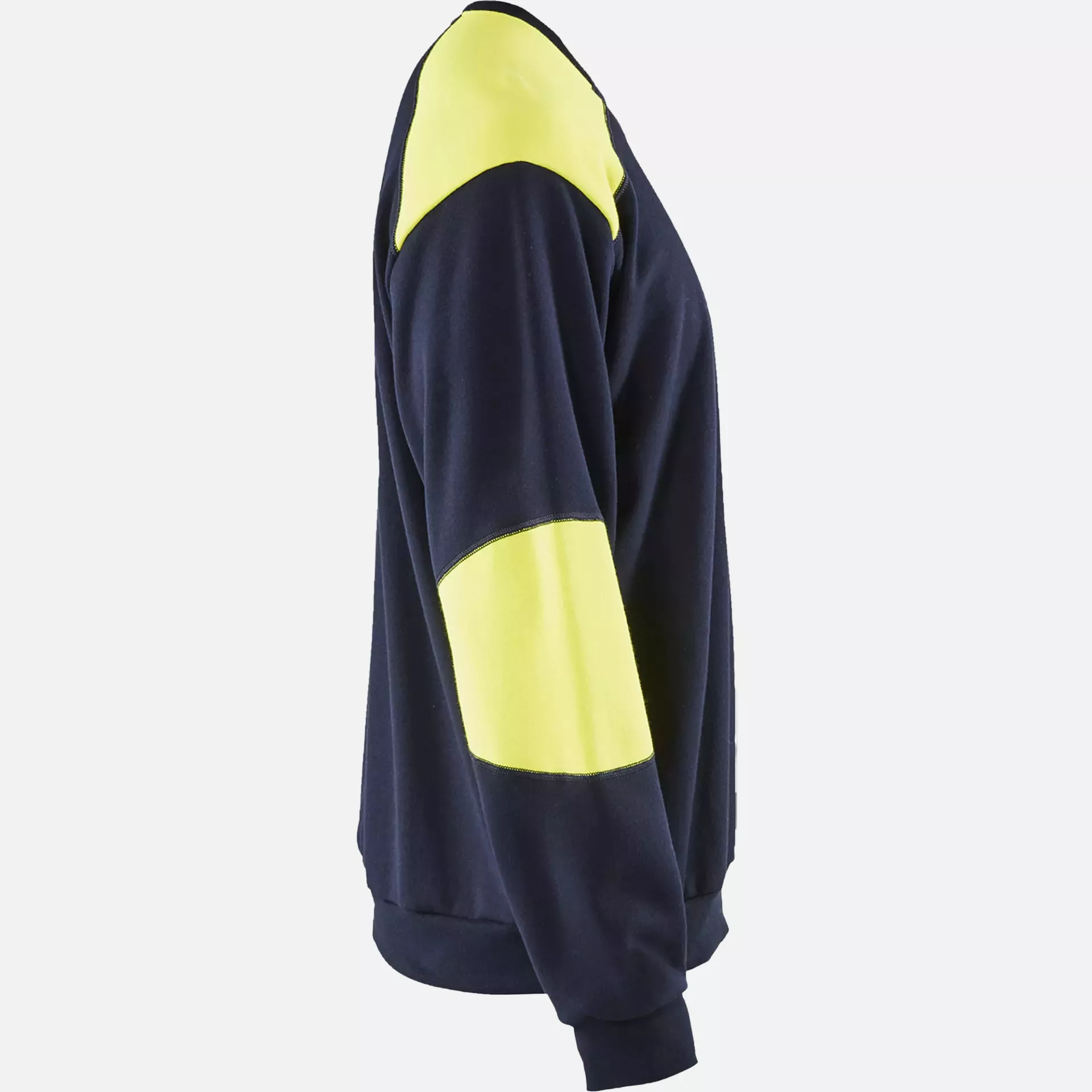 Blaklader 345817628933, Flame Resistant Sweatshirt, Navy/Yellow, image 2