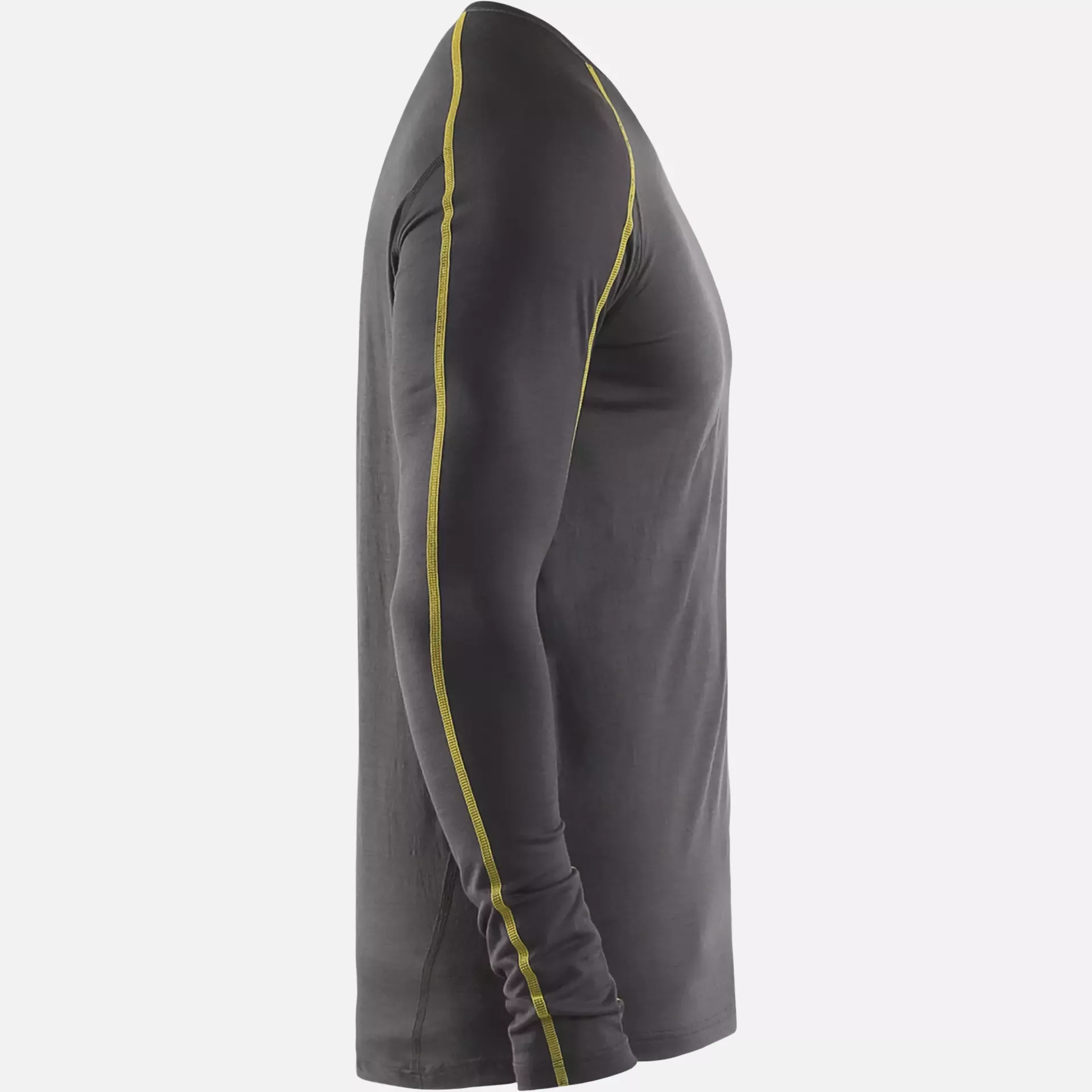 Blaklader 479917349835, XLIGHT Merino Wool Undershirt, Dark Grey/Yellow, image 2