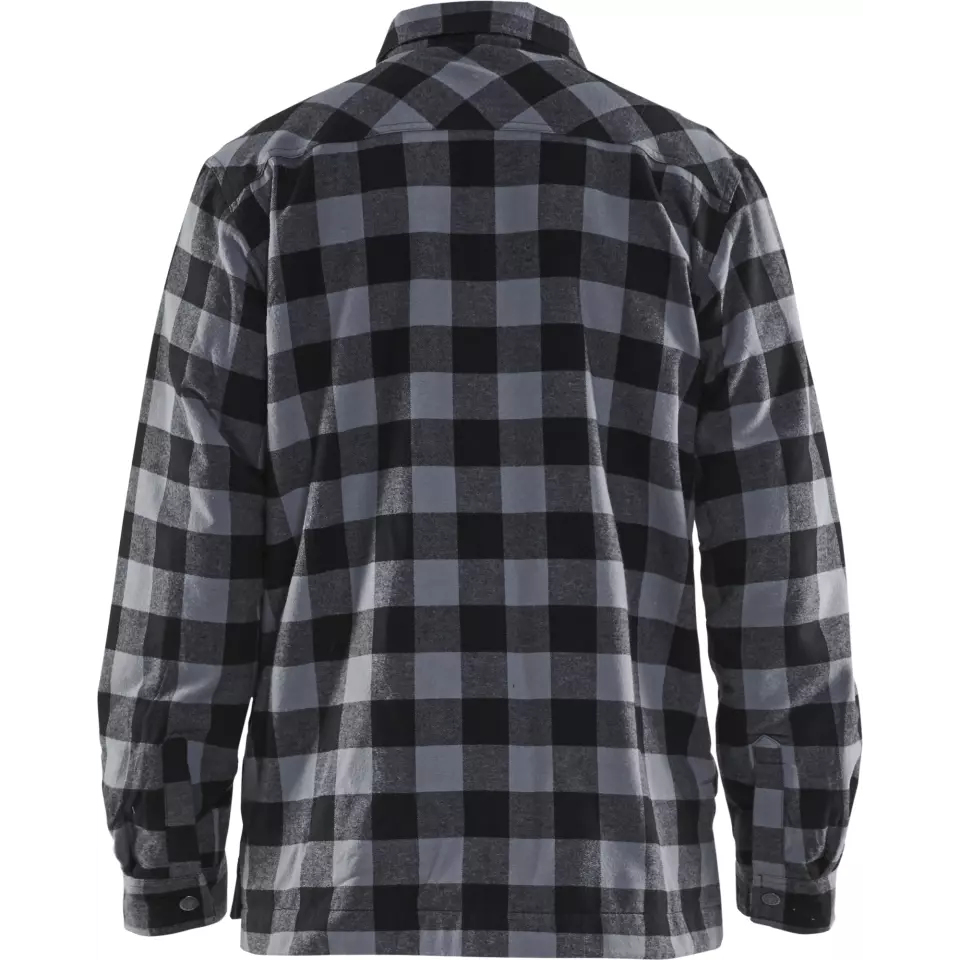 Blaklader 322511319799, Lined Flannel Shirt, Dark Grey/Black, image 4, gallery thumbnail
