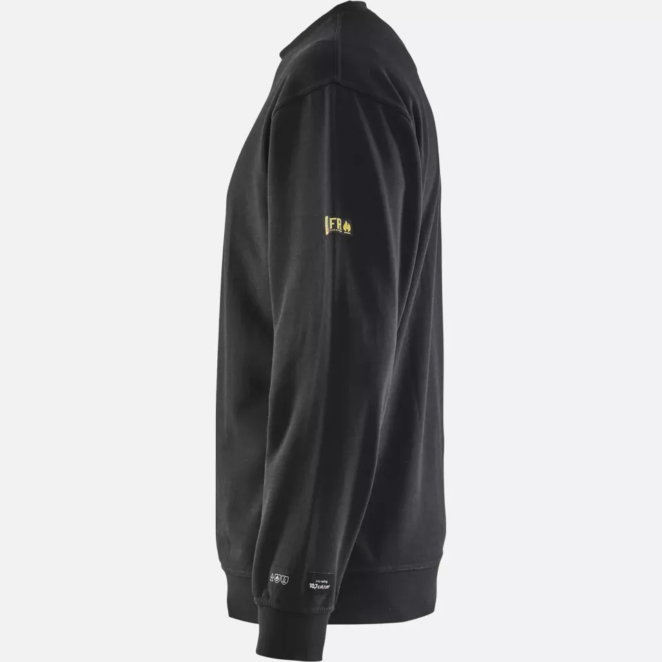Blaklader 307417629900, Flame Retardant Sweatshirt, Black, image 3, gallery thumbnail