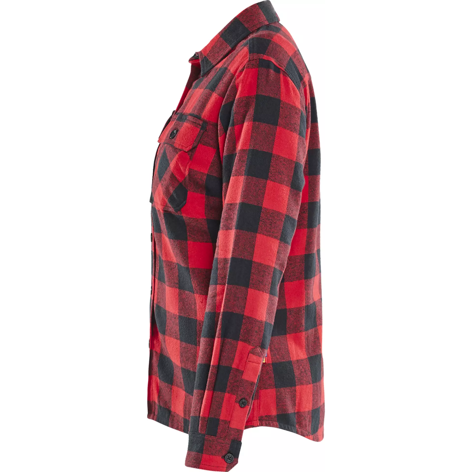 Blaklader 321811685699, Women's Flannel Shirt, Red/Black, image 3