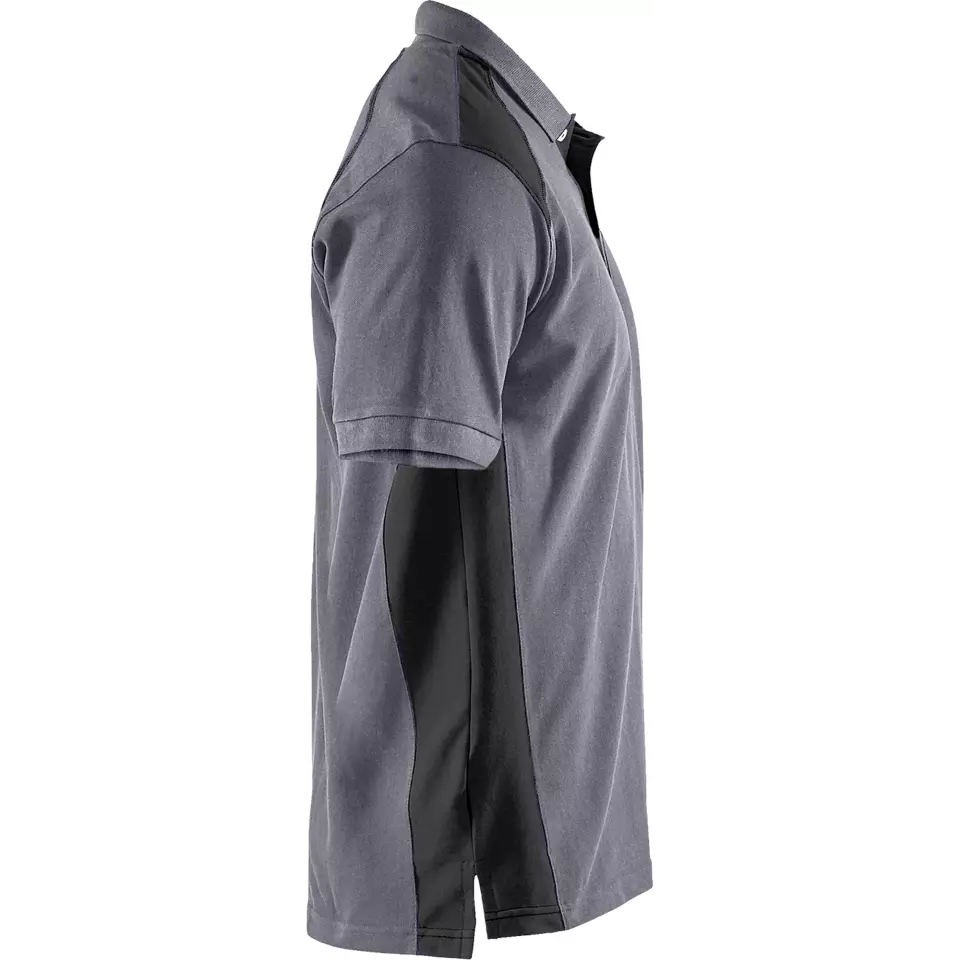 Blaklader 332410509699, Polo Shirt, Medium Grey/Black, image 2, gallery thumbnail