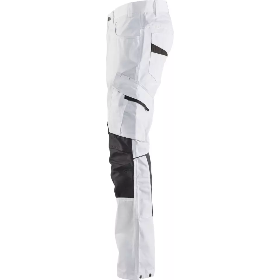 Blaklader 109513301098, Stretch Painters Trousers, White/Dark Grey, image 3, gallery thumbnail