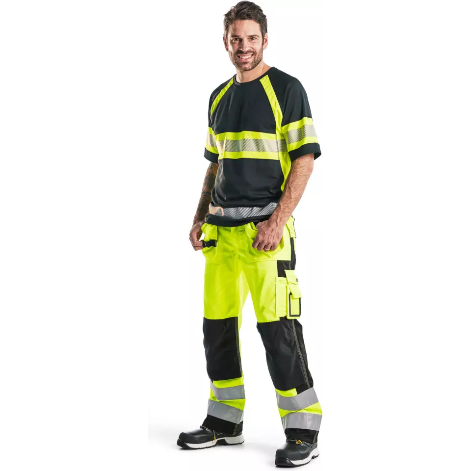 Blaklader 333710519933, High Vis UV Protection T-Shirt, Black/Yellow, image 5, gallery thumbnail