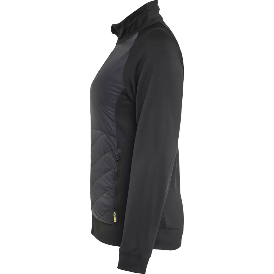 Blåkläder 341925269998, Ladies Hybrid Sweatshirt, Black/Dark Grey, image 3, gallery thumbnail