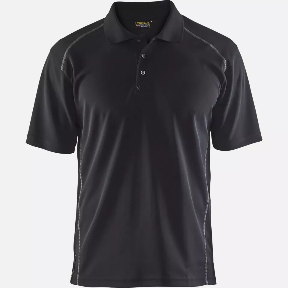 Blaklader 332610519900, UV Protection Polo Shirt, Black, image 1, gallery thumbnail