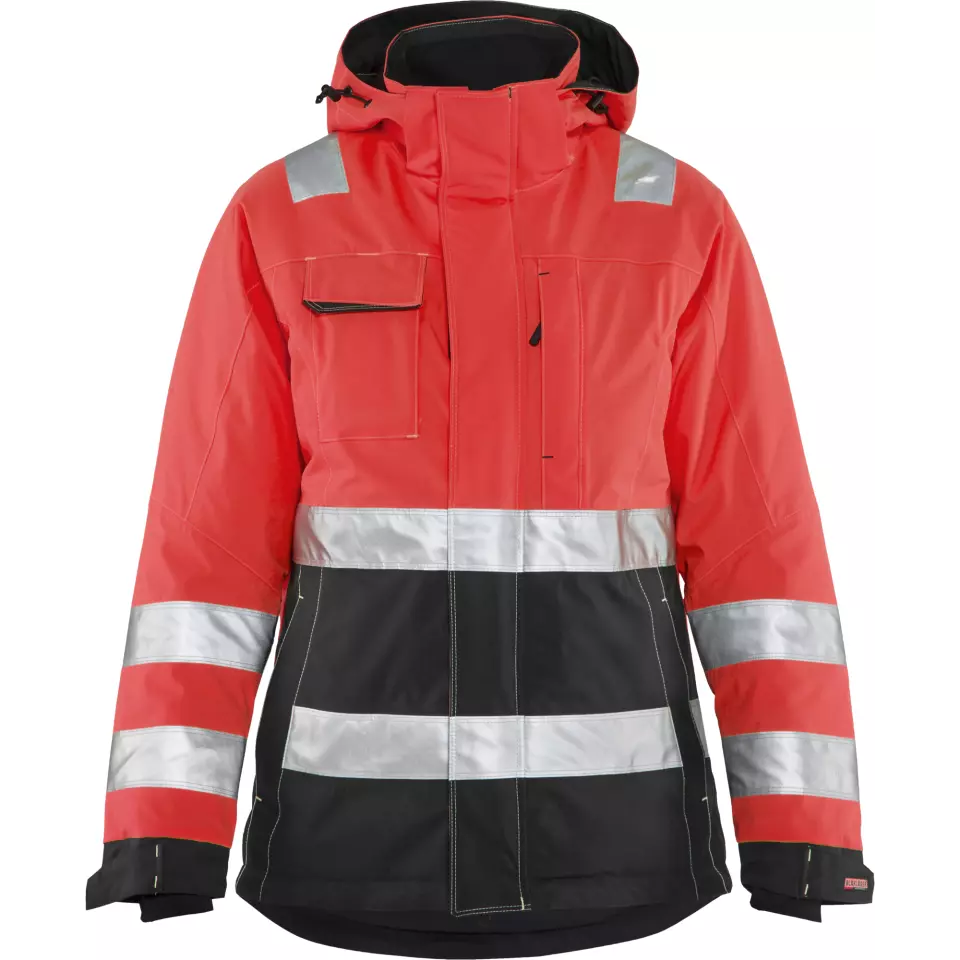 Blaklader 487219875599, High Vis Ladies Winter Jacket, Red/Black