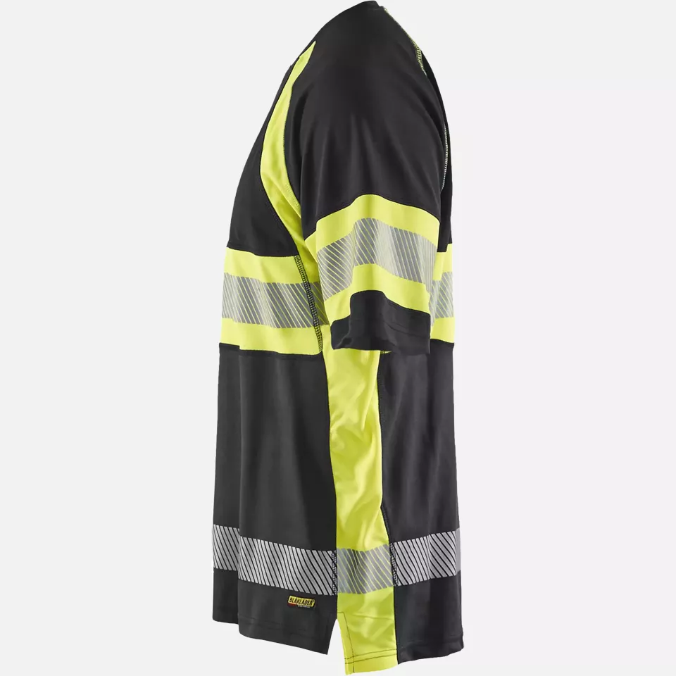 Blaklader 333710519933, High Vis UV Schutz T-Shirt, Schwarz/Gelb, image 3, gallery thumbnail