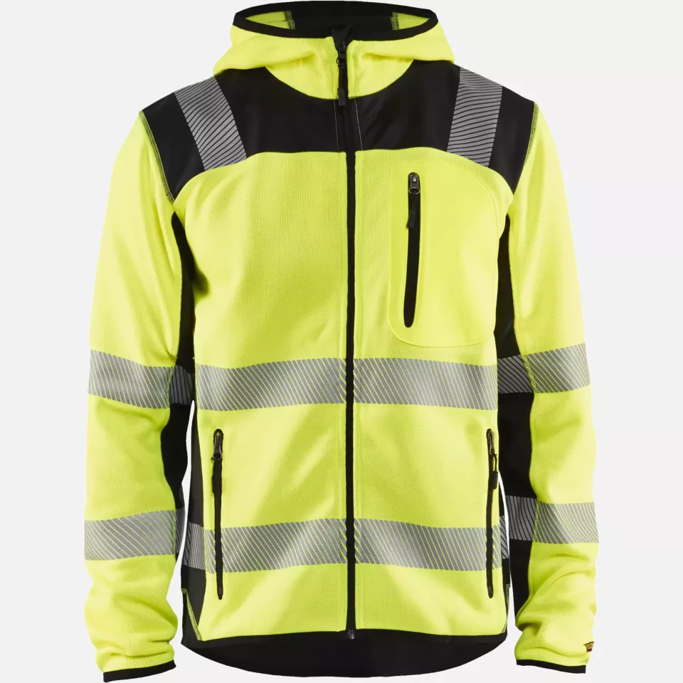 Blaklader 492321203399, High Vis Knitted Jacket, Yellow/Black, image 1, gallery thumbnail