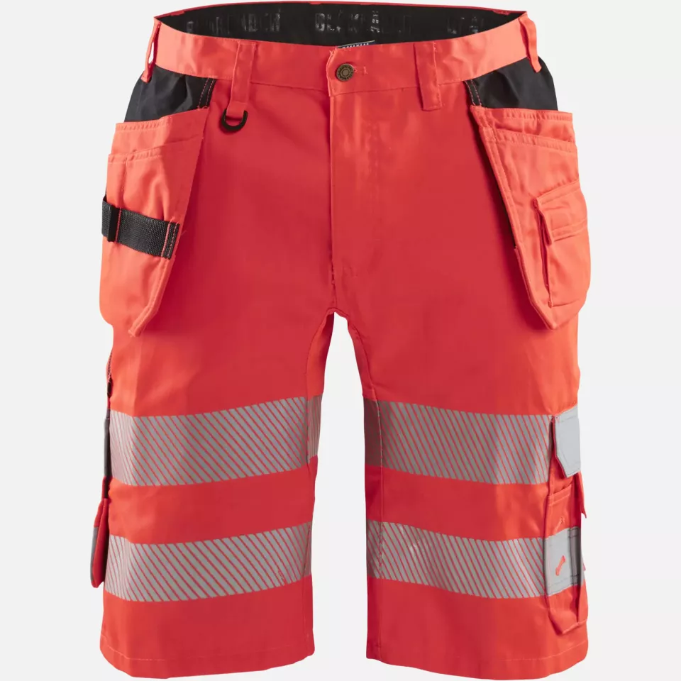 Blaklader 158618115500, High Vis Stretch Shorts, Red, image 1, gallery thumbnail