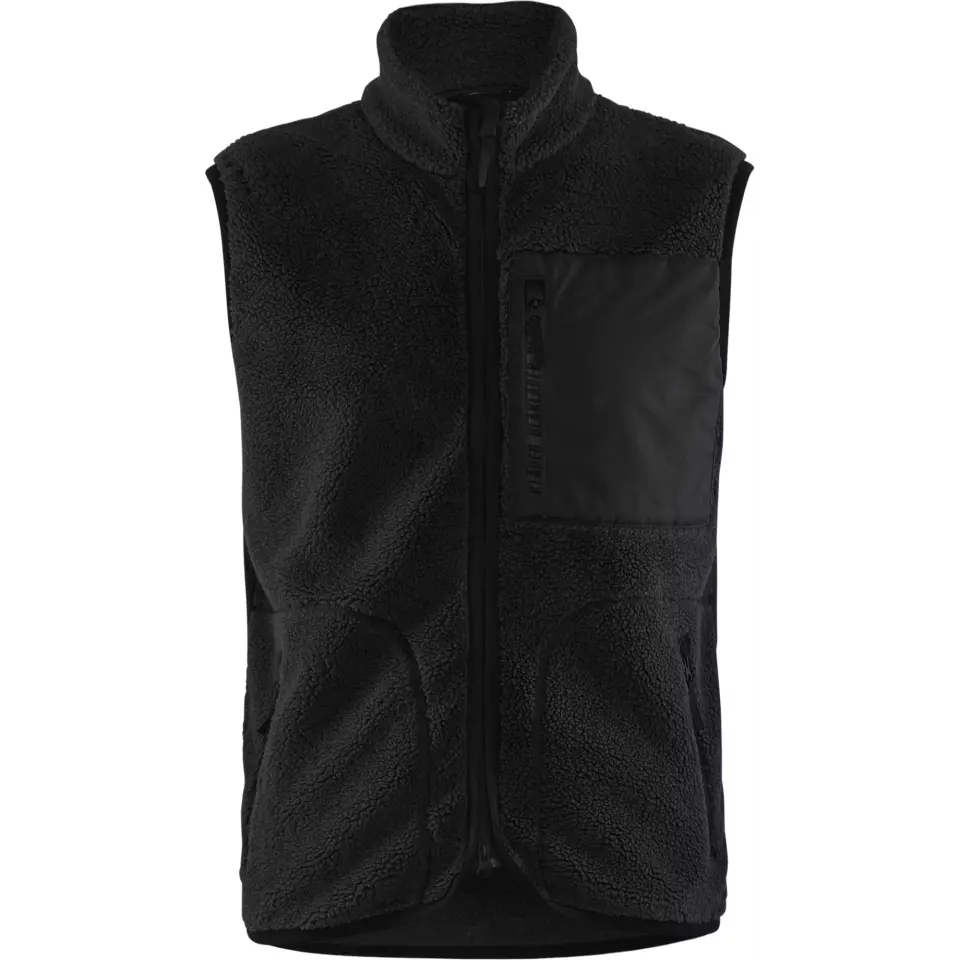 Blaklader 382029559900, Pile Vest, Black