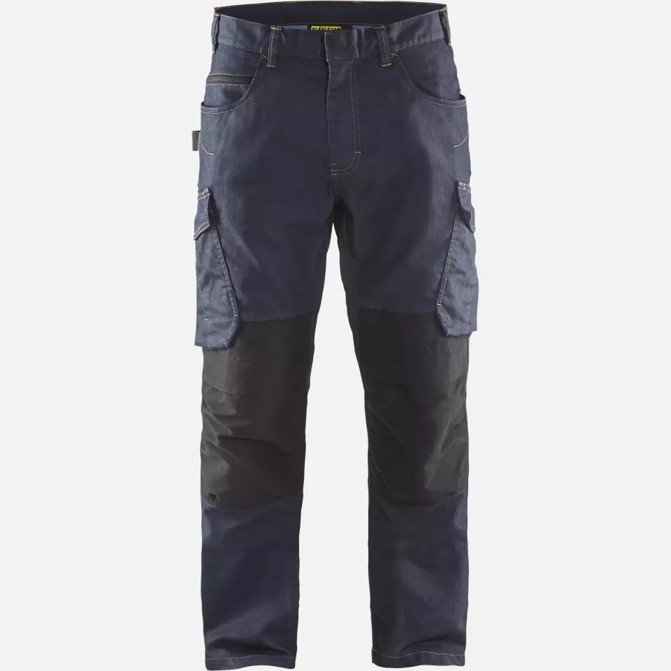 Blaklader 149711418999, Denim Stretch Work Trousers, Navy/Black, image 1, gallery thumbnail