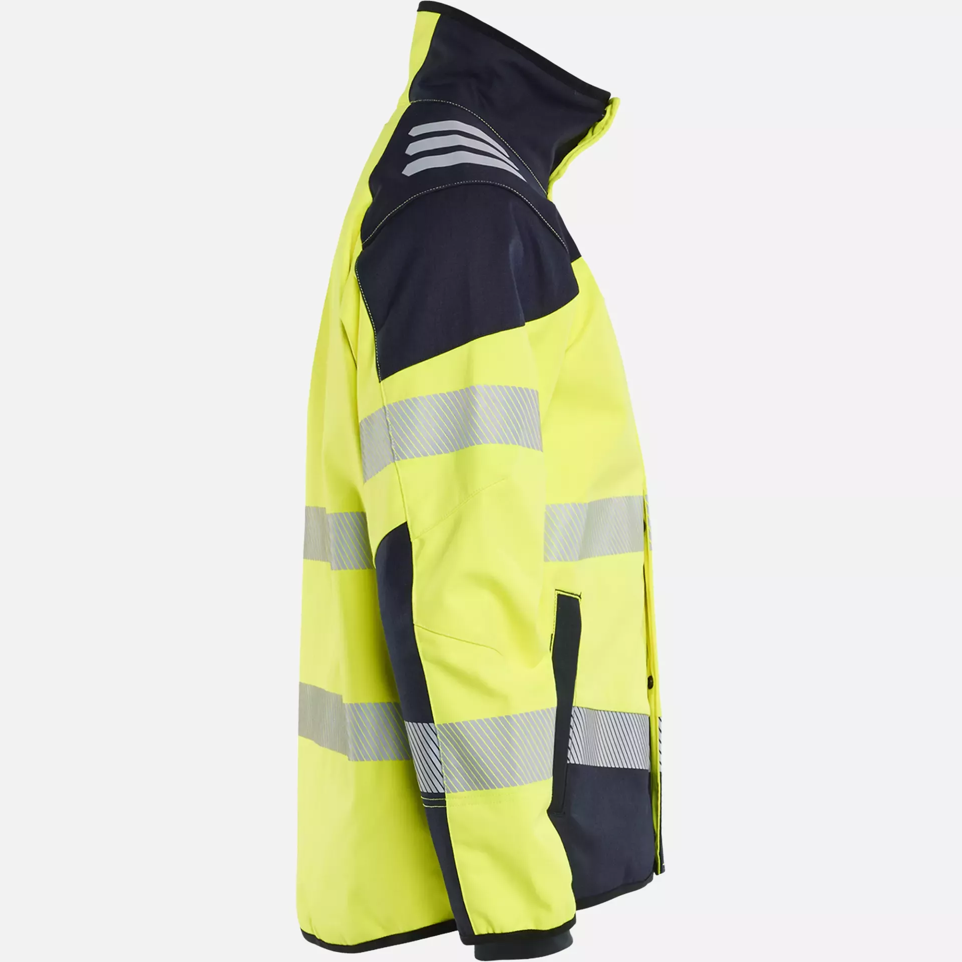 Blaklader 494815603389, Multi-Norm Softshell Jacket, Yellow/Navy, image 2