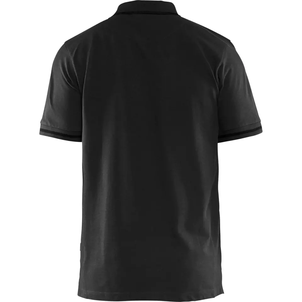 Blåkläder 338910509998, Polo Shirt, Black/Dark Grey, image 2, gallery thumbnail