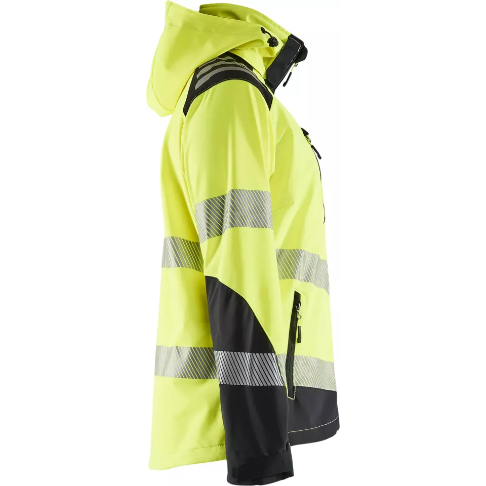 Blaklader 479125133399, High Vis Damen Softshell Jacke, Gelb/Schwarz, image 2, gallery thumbnail