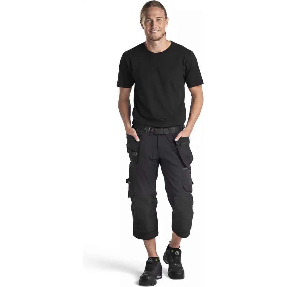 Blaklader 152116459998, 4-Way Stretch Craftsman Pirate Trousers, Black/Dark Grey, image 5, gallery thumbnail