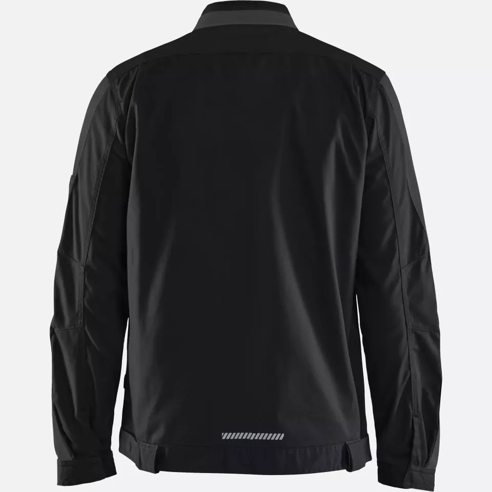 Blaklader 444418329998, Industry Stretch Jacket, Black/Dark Grey, image 4, gallery thumbnail