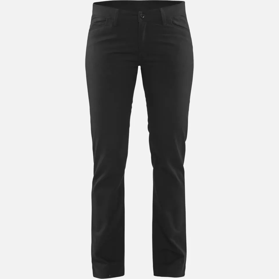 Blaklader 716518309900, Ladies 2-Way Stretch Chino Trousers, Black, image 1, gallery thumbnail