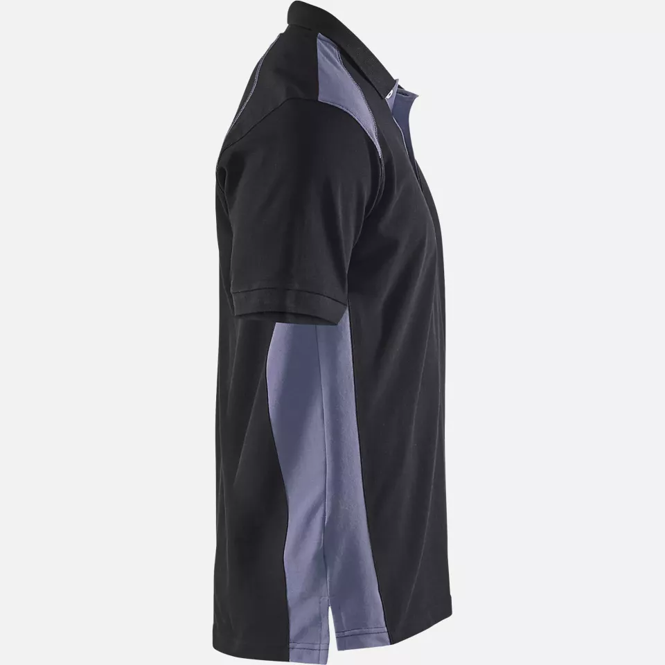 Blaklader 332410509994, Polo Shirt, Black/Grey, image 2, gallery thumbnail