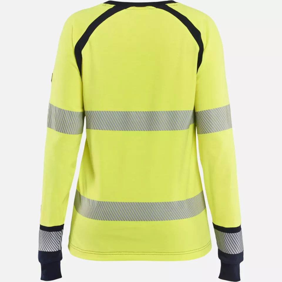 Blaklader 343717373389, Damen Multinorm Langarm Shirt, Gelb/Marineblau, image 4, gallery thumbnail