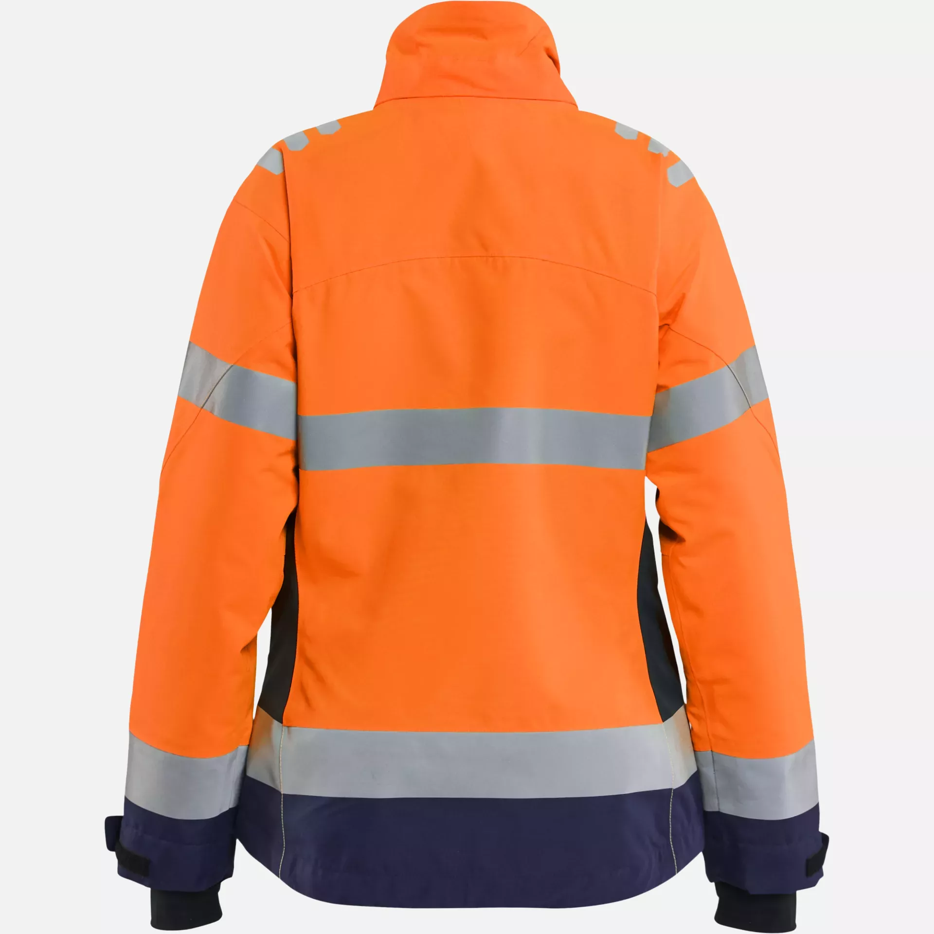 Blaklader 476219775389, Ladies High Vis Winter Jacket Lightly Lined, High Vis Orange/Navy Blue, image 4