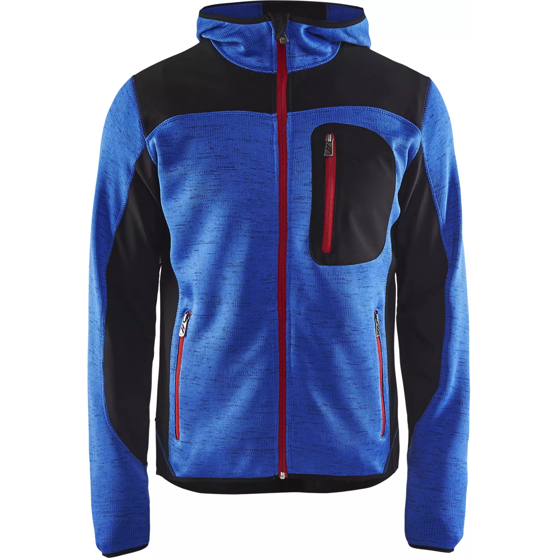 Blaklader 493021178599, Knitted Softshell Jacket, Cornflower Blue/Black