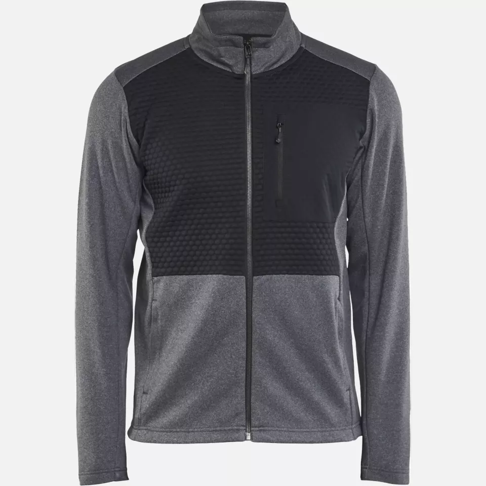 Blaklader 354825339991, Full Zip Sweatshirt, Black Melange, image 1, gallery thumbnail