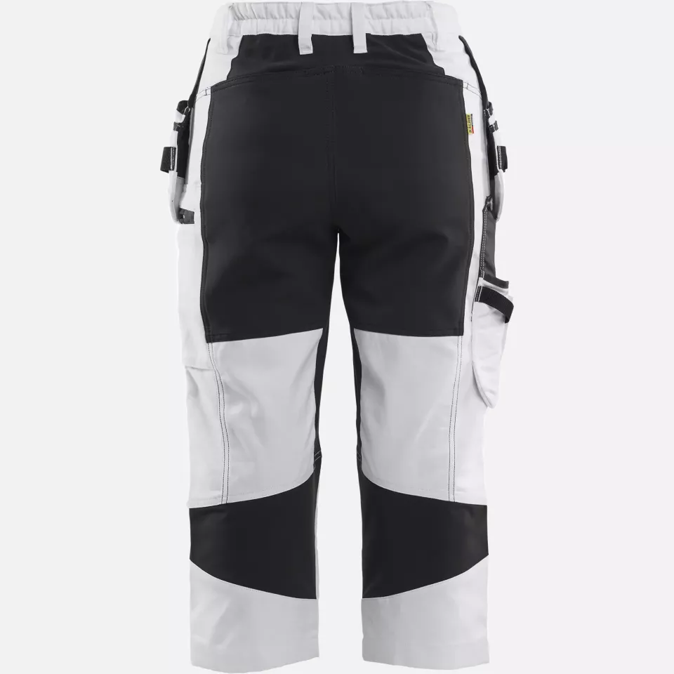 Blaklader 710913101099, Women's Painter Pirate Trousers with Stretch, White/Black, image 4, gallery thumbnail