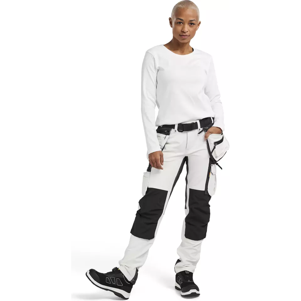 Blaklader 330110321000, Damen Langarm T-Shirt, Weiß, image 5, gallery thumbnail