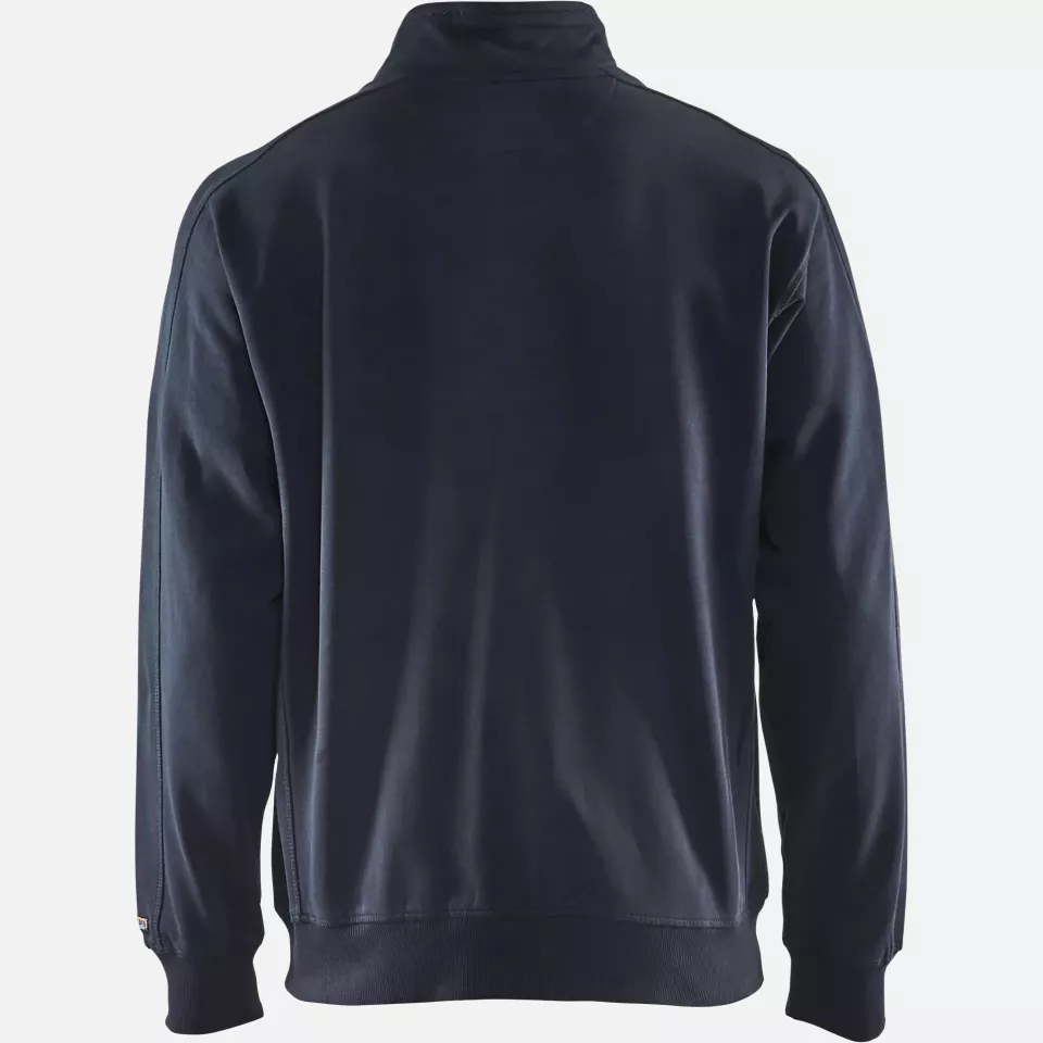 Blaklader 334910488600, Zip Sweatshirt, Dark Navy, image 4, gallery thumbnail