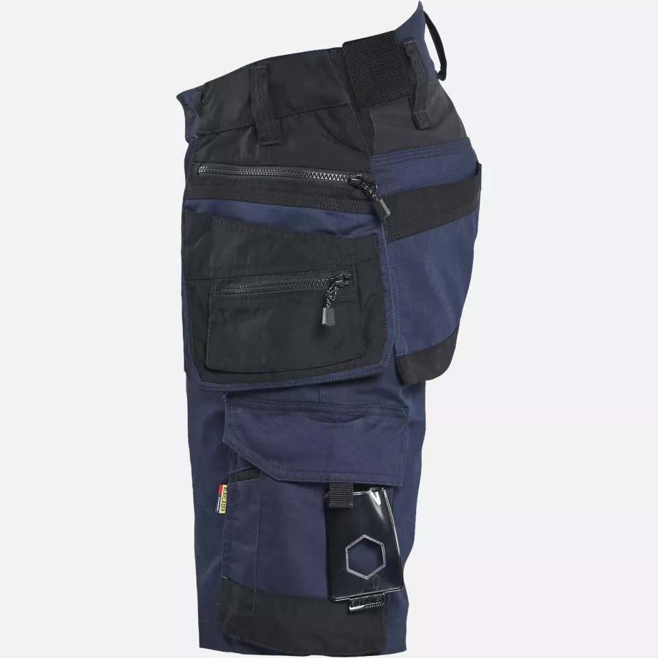 Blaklader 197211498699, STRIKER Stretch Craftsman Shorts, Dark Navy/Black, image 3, gallery thumbnail